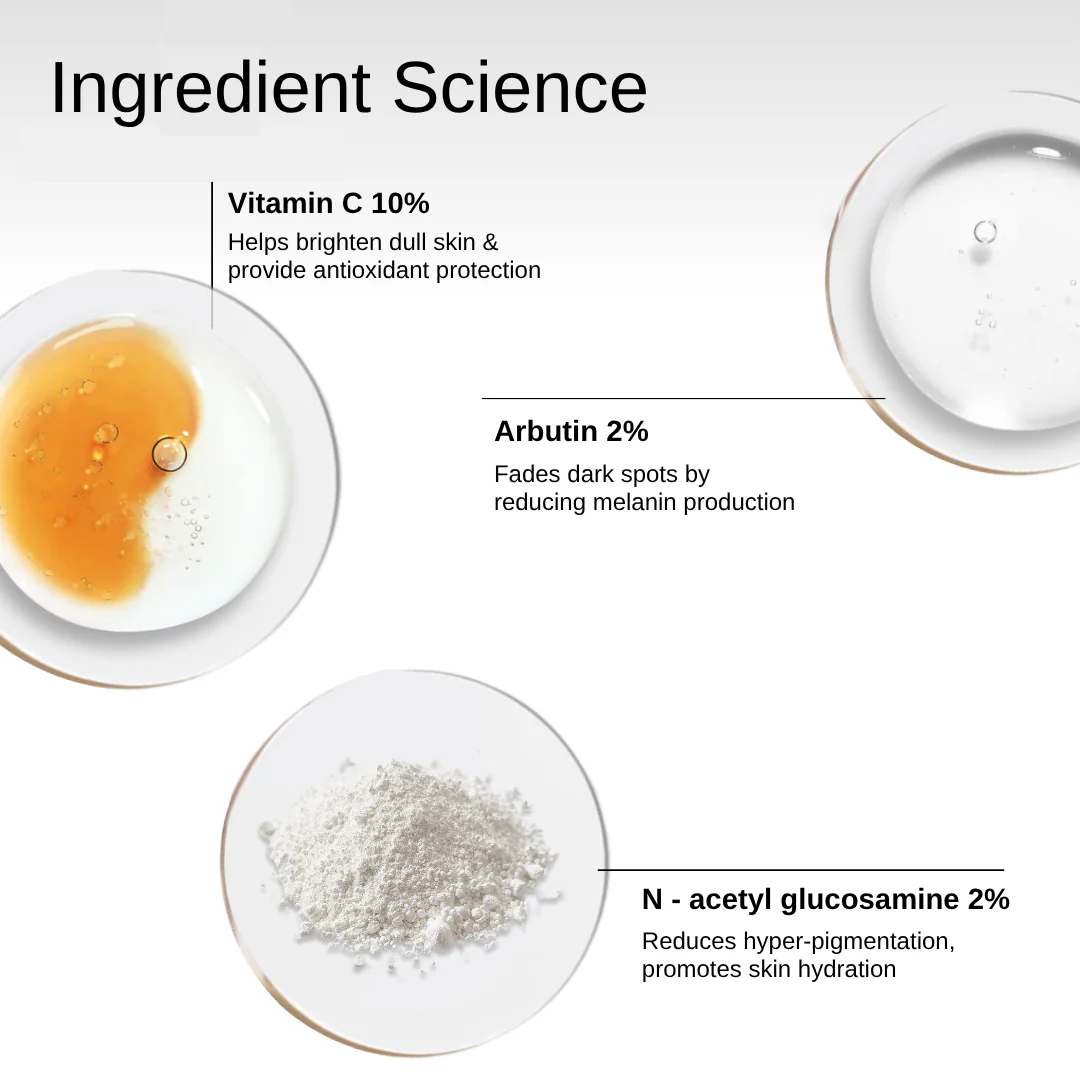 Vitamin C Brightening Serum with Arbutin & Nag - Image 5
